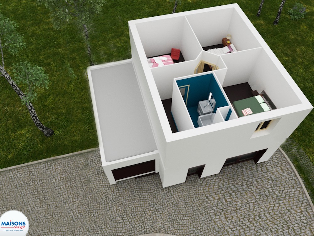 Tradibudget maison traditionnelle Plan 3D city 60 etage